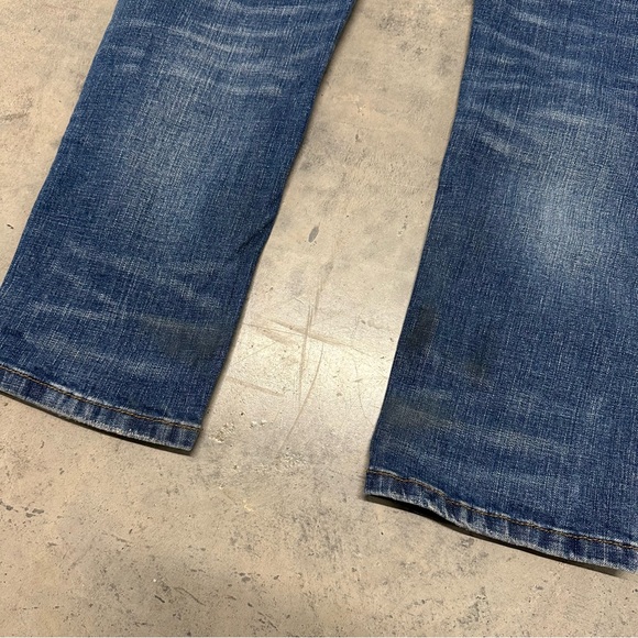 The Stronghold Selvedge Jeans Blue Relaxed Tapered Denim - Picture 10 of 11